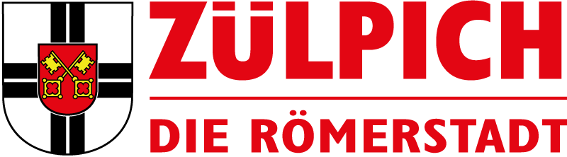 Logo der Römerstadt Zülpich mit Wappen